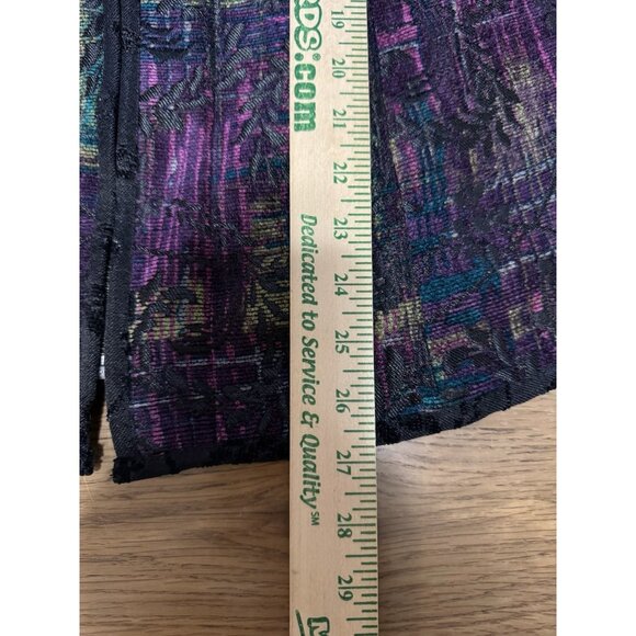 CJ Banks Christopher Banks Purple Zip Blazer Jacket 1X Tapestry Reversible NWT - Picture 4 of 14